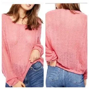 Free People Women's Angel Soft Sweater, Mint Fresh Combo, Green, X-Small並行輸